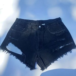 Vintage Levi's Distressed CutOff Denim Jean Shorts